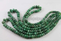 Emerald Smooth Roundelle Beads